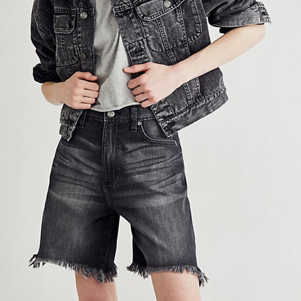 NEW Lee x Free People Jeans High Rise Dad Shorts